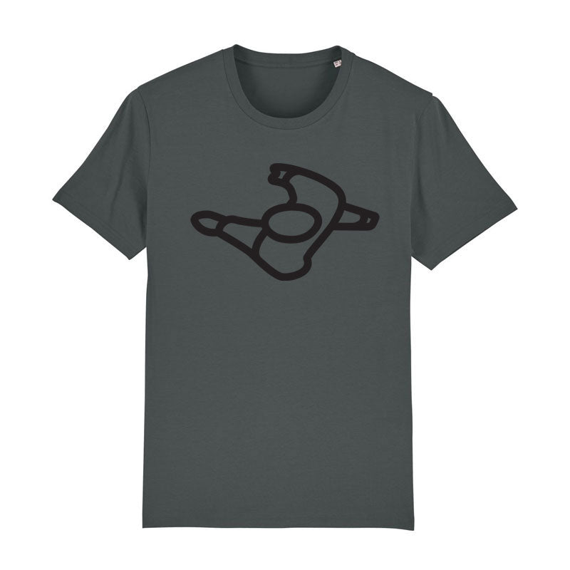 Mute Walking Man Logo Grey T-Shirt