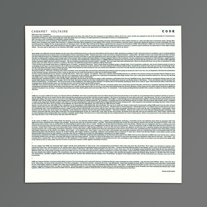 Cabaret Voltaire - CODE (2026 Remaster)
