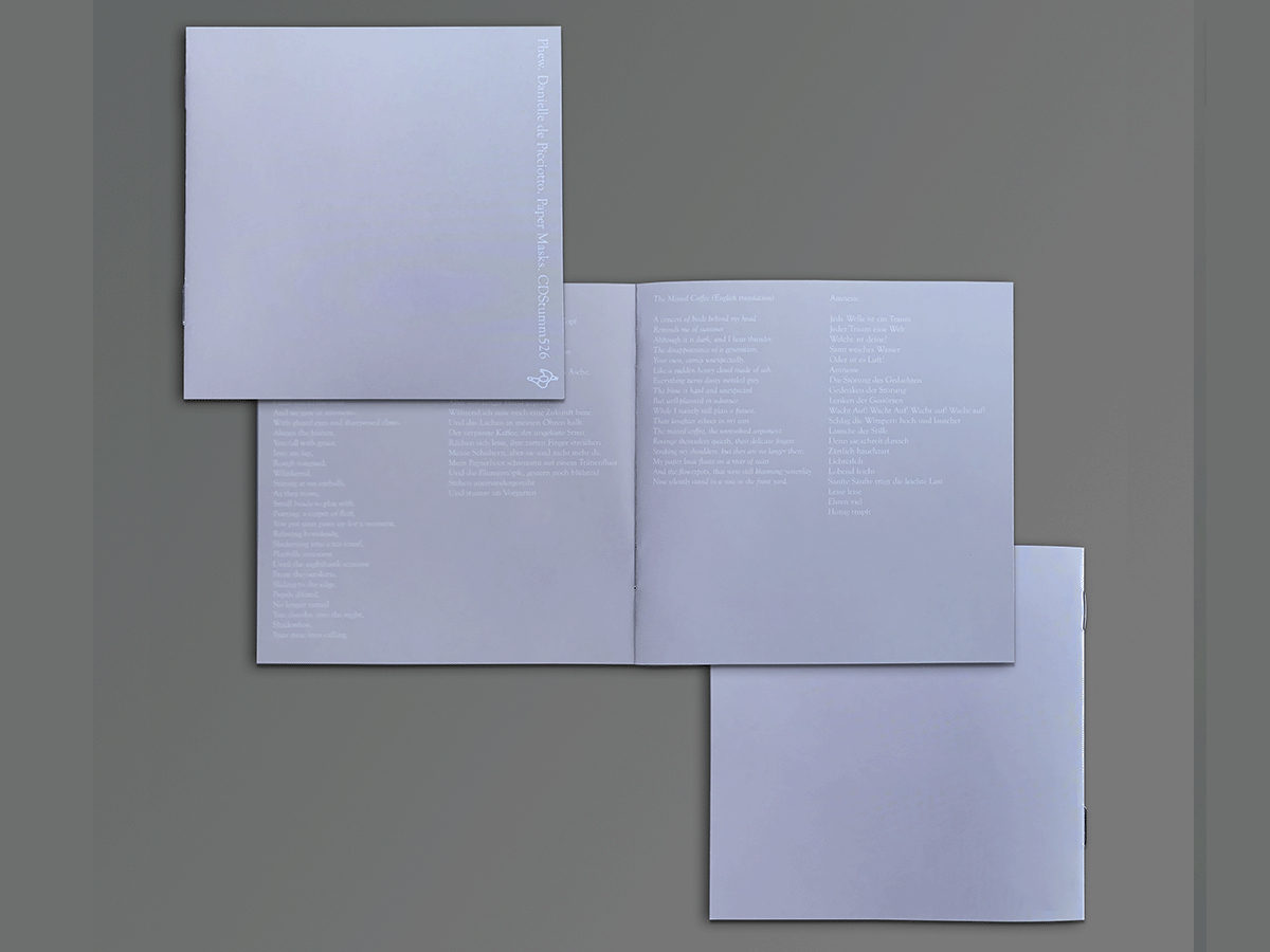 Phew and Danielle de Picciotto - Paper Masks